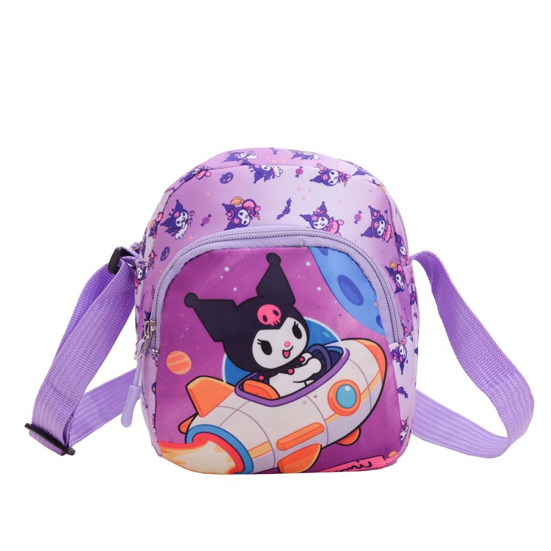 Cartoon Children's Coin Purse 2025, Cute Kuromi Casual small chest Bag for girls, Stylish crossbody bag for outdoor outings Item Picture