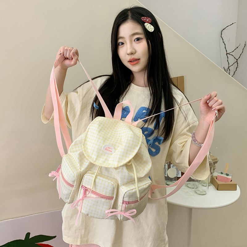 2025 Korean version of Instagram trendy backpacks, cute and versatile, fresh backpack for girls, children's backpacks for going out details Picture