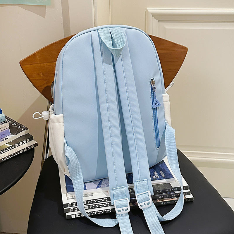 New spring lazy, personalized, versatile backpack with high appearance standards, a backpack for girls' outings, and a cute college student schoolbag Specification drawing