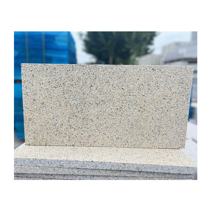 The Golden Mosaic granite stone square, courtyard paving, yellow rust stone exterior walls, dry-hung smooth surface and litchi surface yellow rust stone Item Picture