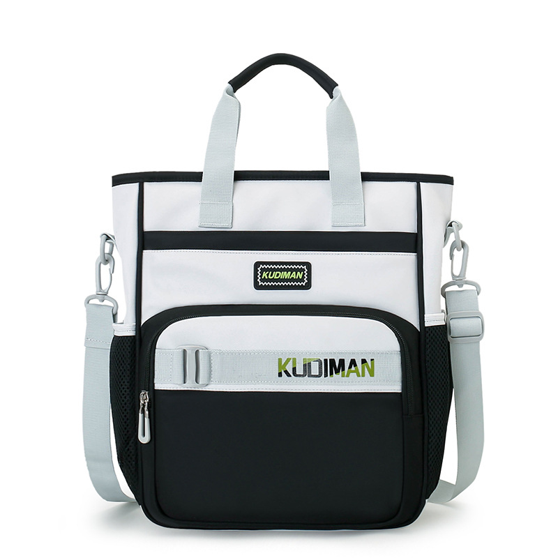 2025 New style tutorial bag, waterproof, primary school student hand-held book bag, large-capacity after-school tutoring class backpack Item Picture