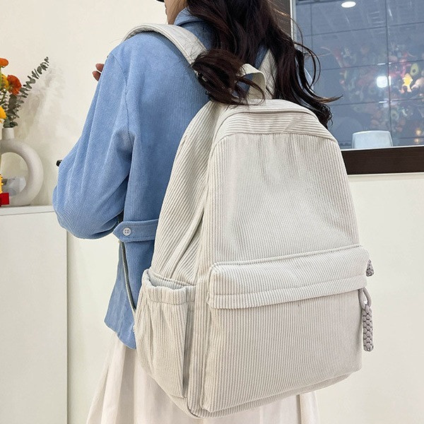 Spring 2024 new student casual and lightweight backpack, Korean style ins sweet dopamine girlish backpack details Picture