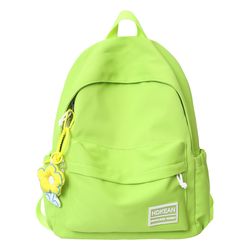 The new Korean version of Harajuku ulzzang junior and senior high school student backpack is a solid-color, fresh, cute and simple backpack Item Picture