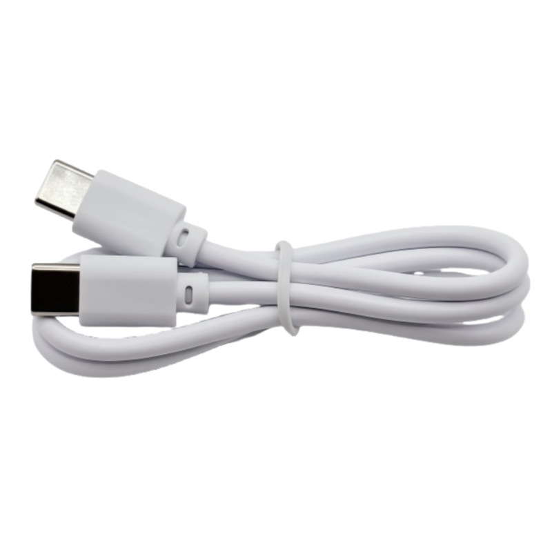 Dual type-c charging cable short wire, dual C dual-head ctoc fast charging adapter cable, data cable, pvc eco-friendly three-core 30cm Item Picture