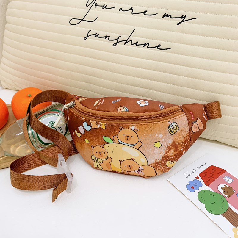 2025 New children's bags, outdoor casual small backpacks, crossbody bags, chest bags, fashionable cartoon coin purses for boys and girls Specification drawing