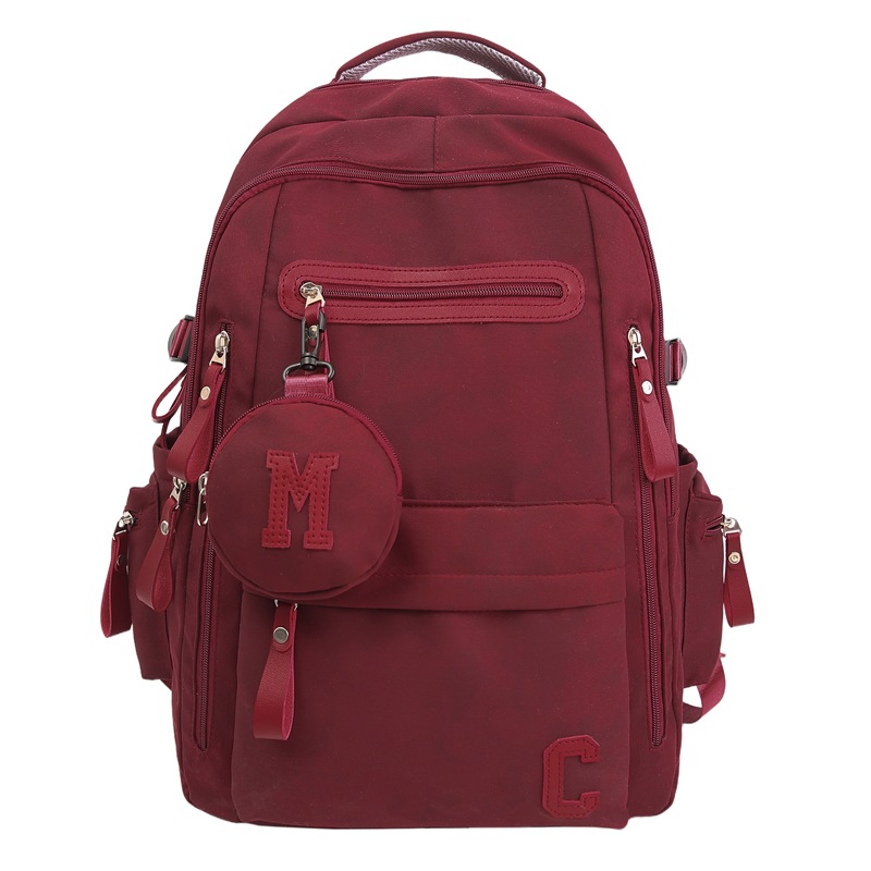 New schoolbag for men: High appearance level, Korean style, trendy, large capacity, dirt-resistant, multi-layered backpack for junior and senior high school students, and for women Item Picture