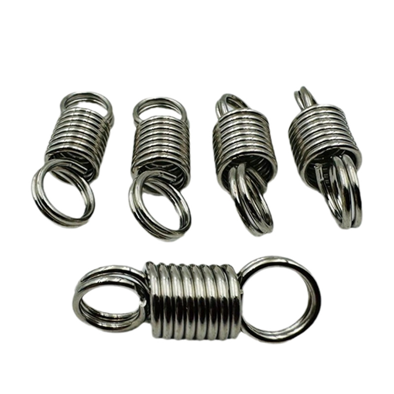 Factory direct sales of 304 stainless steel double-ear tension springs, tight helical springs, tension sliding plate brake parts wholesale Item Picture