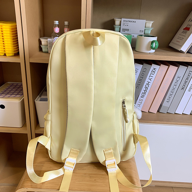 The 2025 new high-appearance-level college style backpack for class, the transparent and painful forest-style sweet backpack Specification drawing