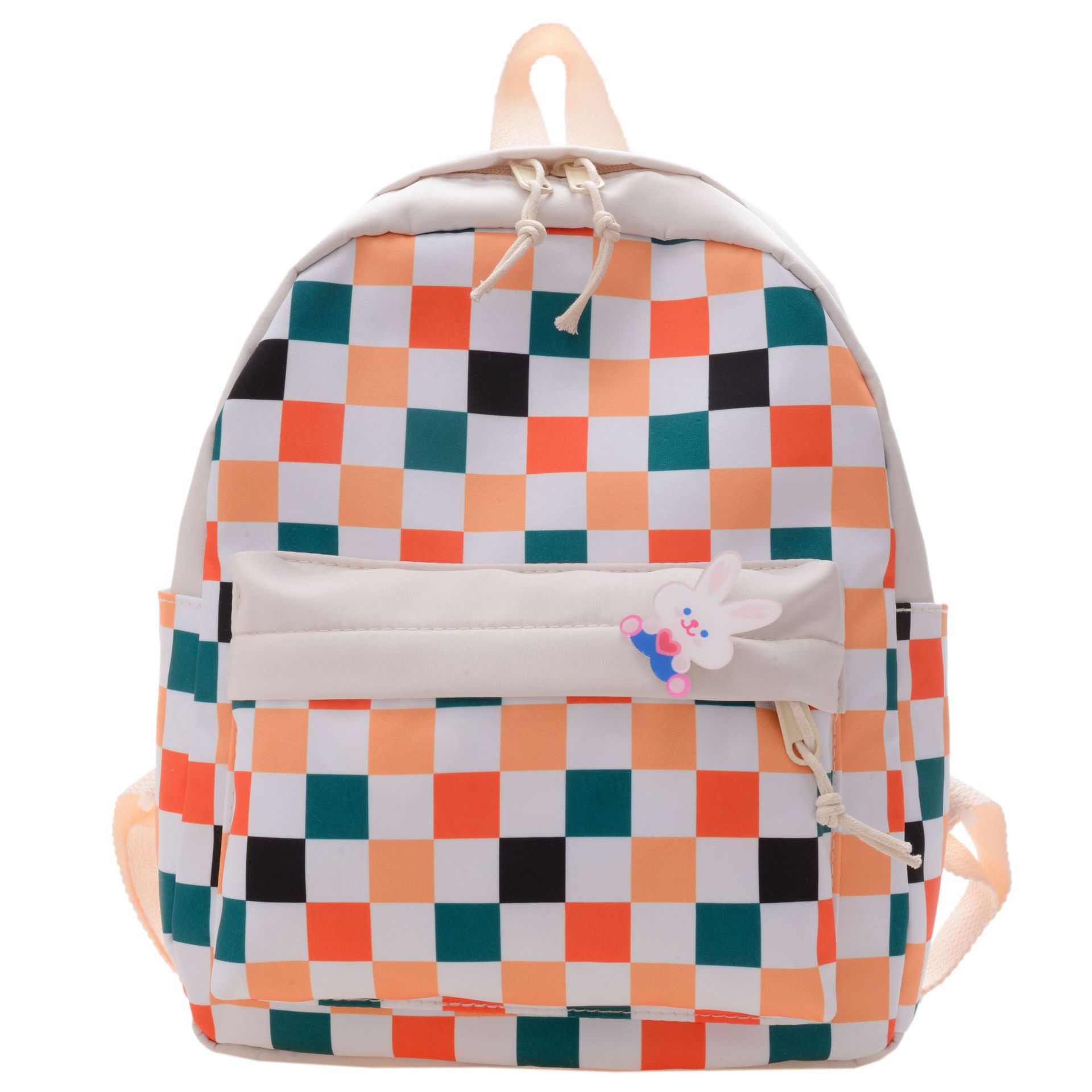 2022 New stylish checkered children's schoolbag for kindergarten backpacks, boys' small backpacks and cute girls' baby bags Item Picture