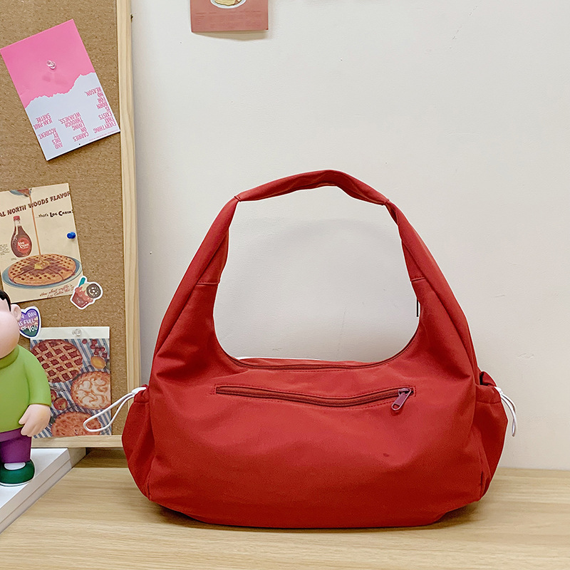 Summer new American retro casual large-capacity cloud bag, sporty single-shoulder bag, sweet and cool girl underarm bag Specification drawing