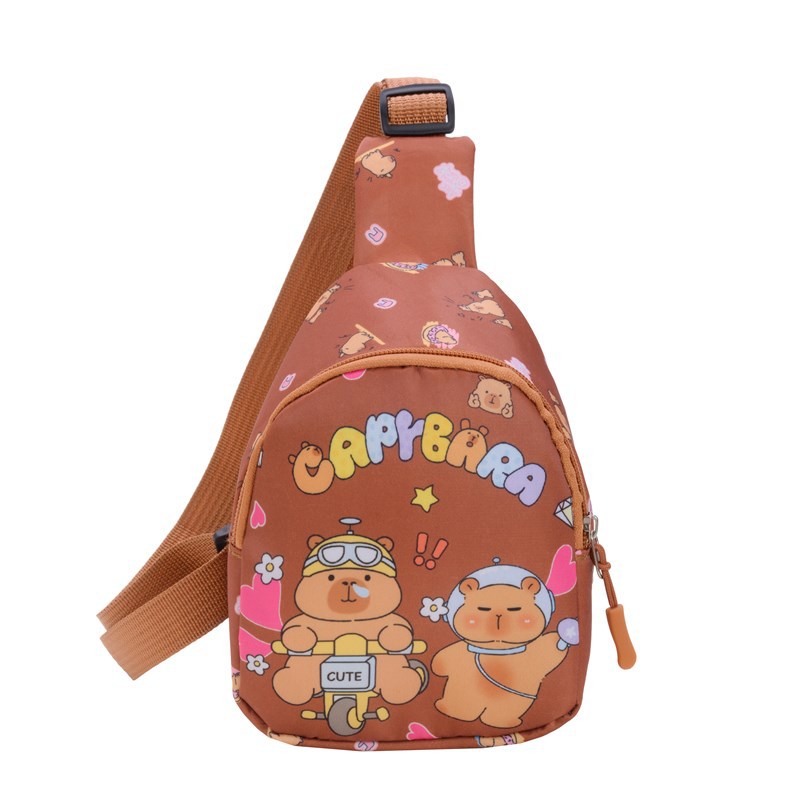 Wholesale of 2025 new fashionable and individualistic street travel storage bags, children's bags, casual and niche single-shoulder crossbody bags Item Picture