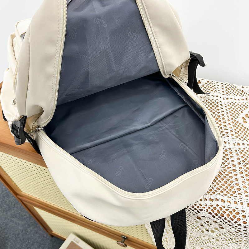 New large-capacity schoolbag for junior and senior high school students, Korean style ins style, versatile, simple and fashionable backpack, casual single-shoulder bag Specification drawing