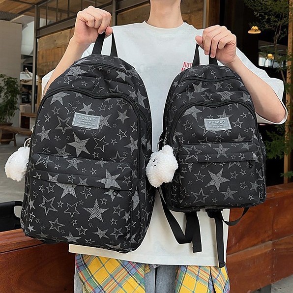 A new high-appearance-level, fresh and sweet printed backpack from Forest-themed ins, a lightweight and large-capacity backpack for junior and senior high school students details Picture