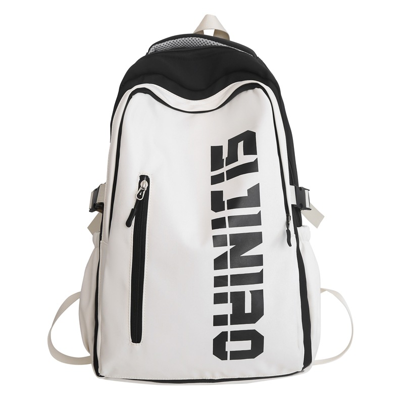 A new large-capacity backpack for junior and senior high school students, featuring retro Japanese-style workwear for college students and couples Item Picture