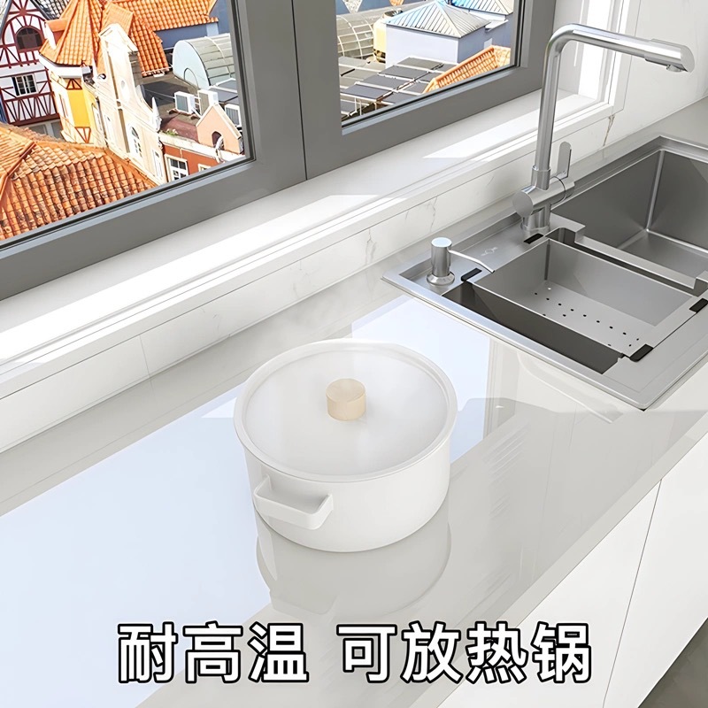 PET high-temperature resistant high-gloss cabinet door, stove top, furniture renovation protective film, kitchen self-adhesive paper, oil-proof and glossy surface full figure