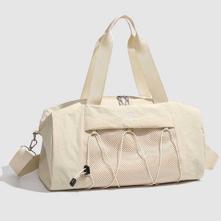 New cross-border large-capacity, high-appeartion-level fitness bag, sports yoga handbag, outdoor crossbody bag, solid-color travel bag Item Picture