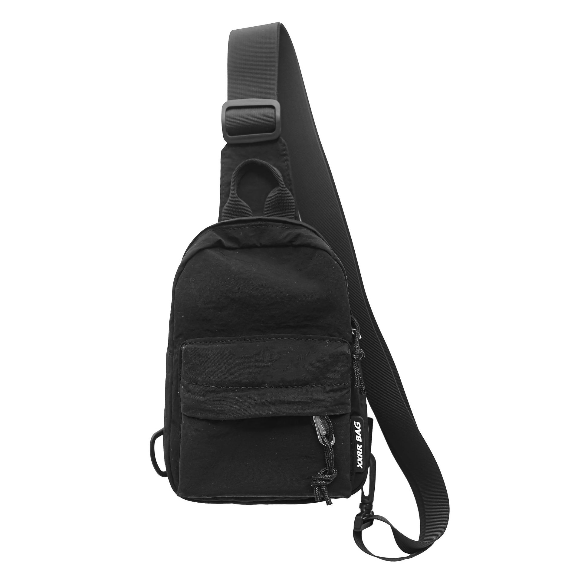 2025 New trendy ins style casual and versatile chest bag, simple solid color crossbody bag, lightweight outdoor sports backpack Item Picture