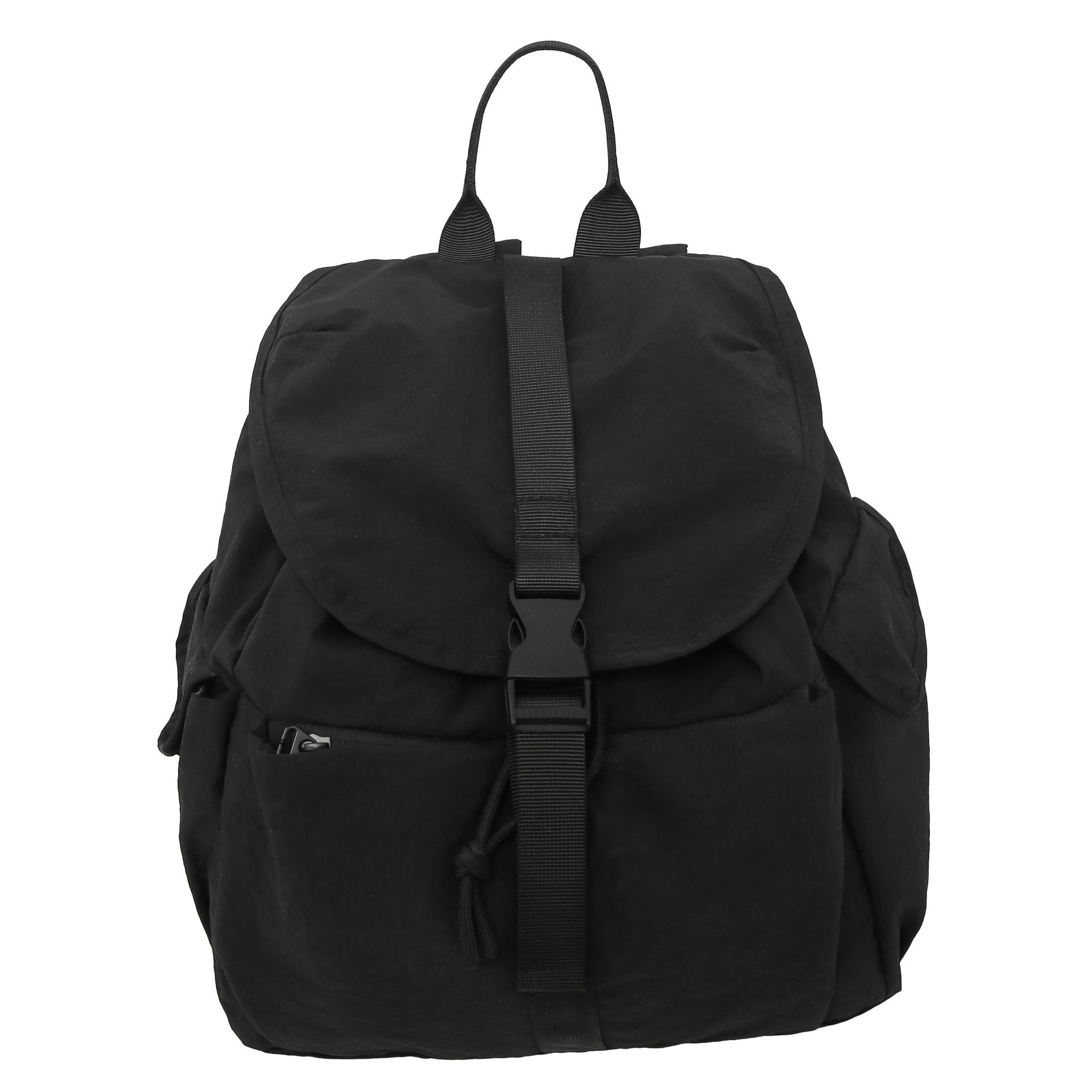 New drawstring large-capacity Korean nylon versatile backpack, travel bag, niche lightweight and casual backpack for commuting Item Picture