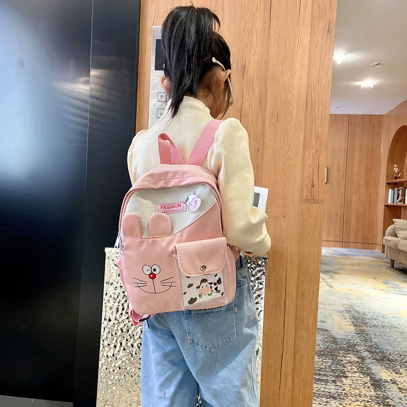2021 Cute cartoon Children's backpacks, lightweight nylon fabric small backpacks, kindergarten kids' schoolbags, and small bags for going out Item Picture
