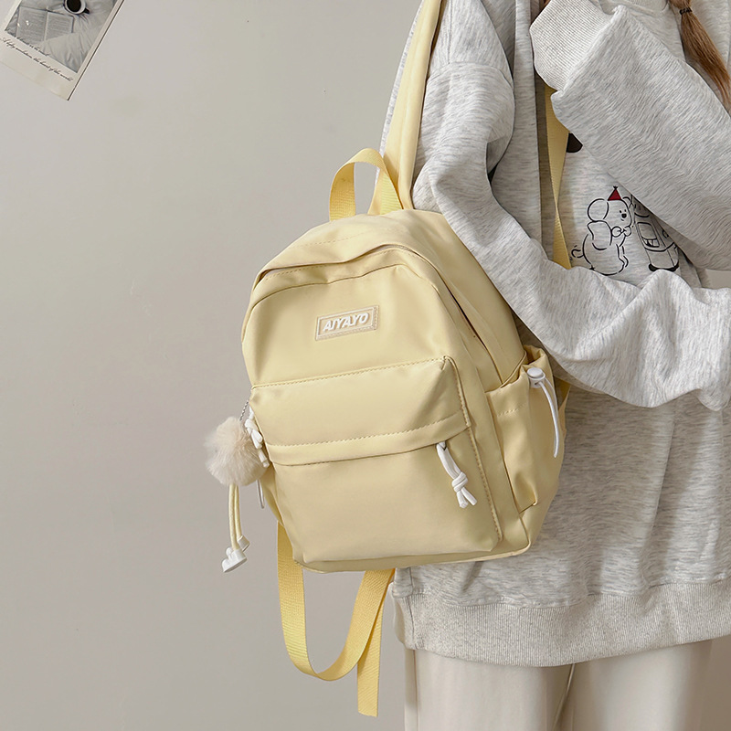A cute and soft mini backpack for study Tours and spring outings, a sweet girl's small backpack for shopping and traveling details Picture