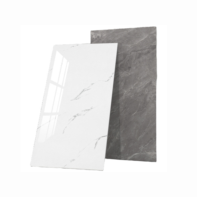 Self-adhesive wallpaper is pasted on the imitation tile marble wall for wall decoration to hide ugliness. The living room is waterproof and moisture-proof with thickened imitation aluminum-plastic panels Item Picture