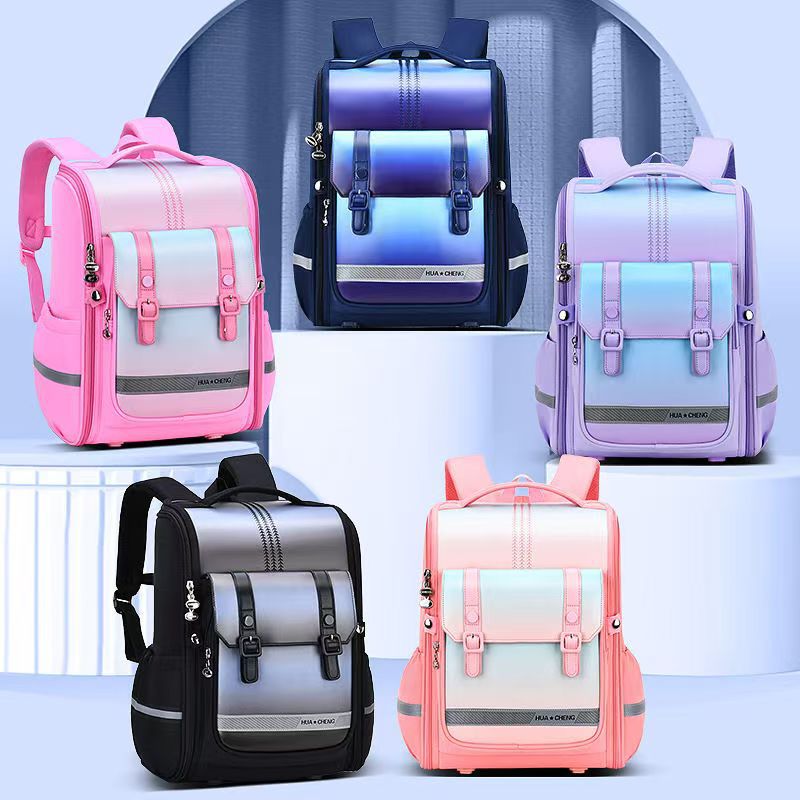 Primary school schoolbag, children's backpack, boys and girls, grades one, two, three to six, boys' back support, large capacity, waterproof full figure