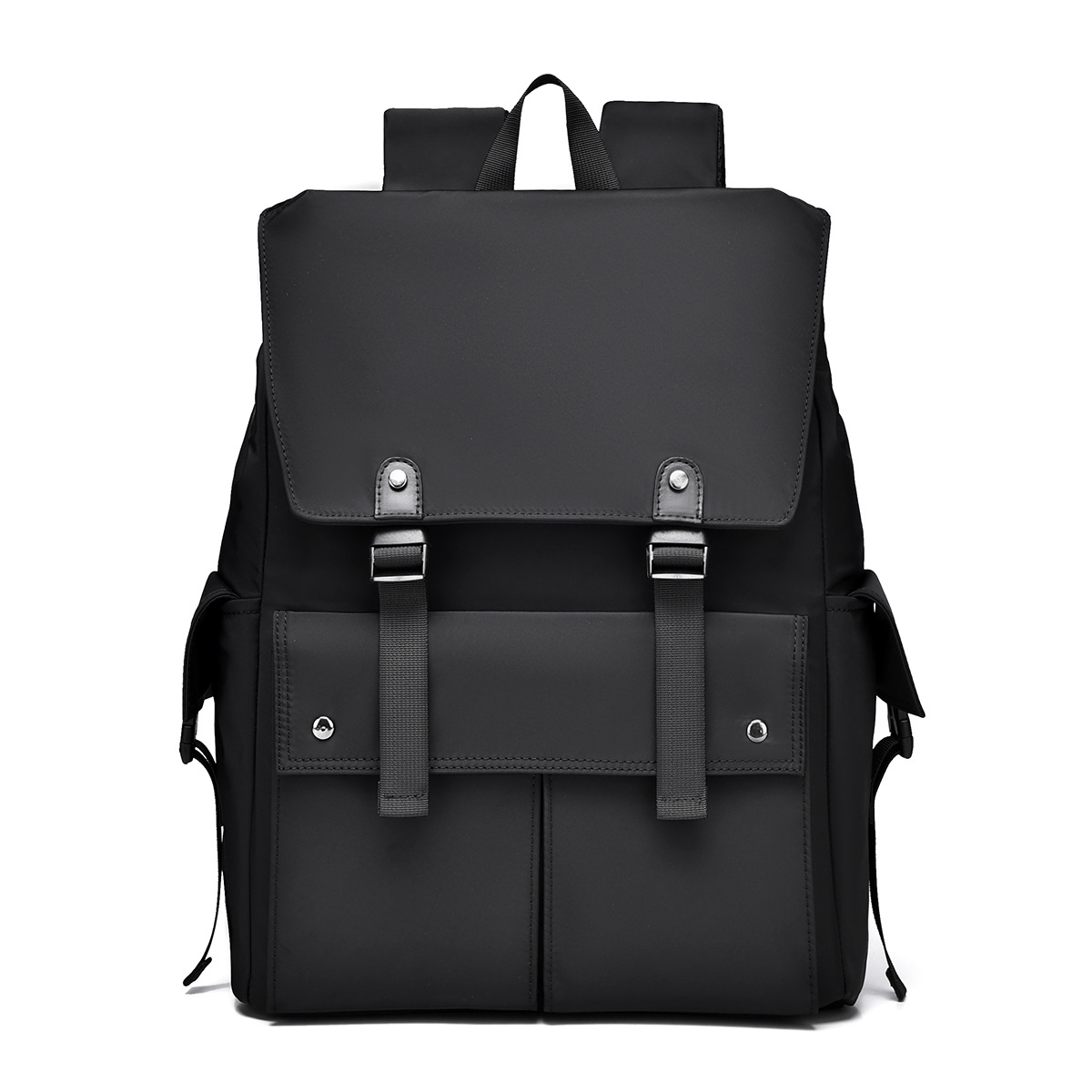 Cross-border trendy brand flip cover men's backpack, large-capacity outdoor leisure travel backpack, cool college student schoolbag full figure