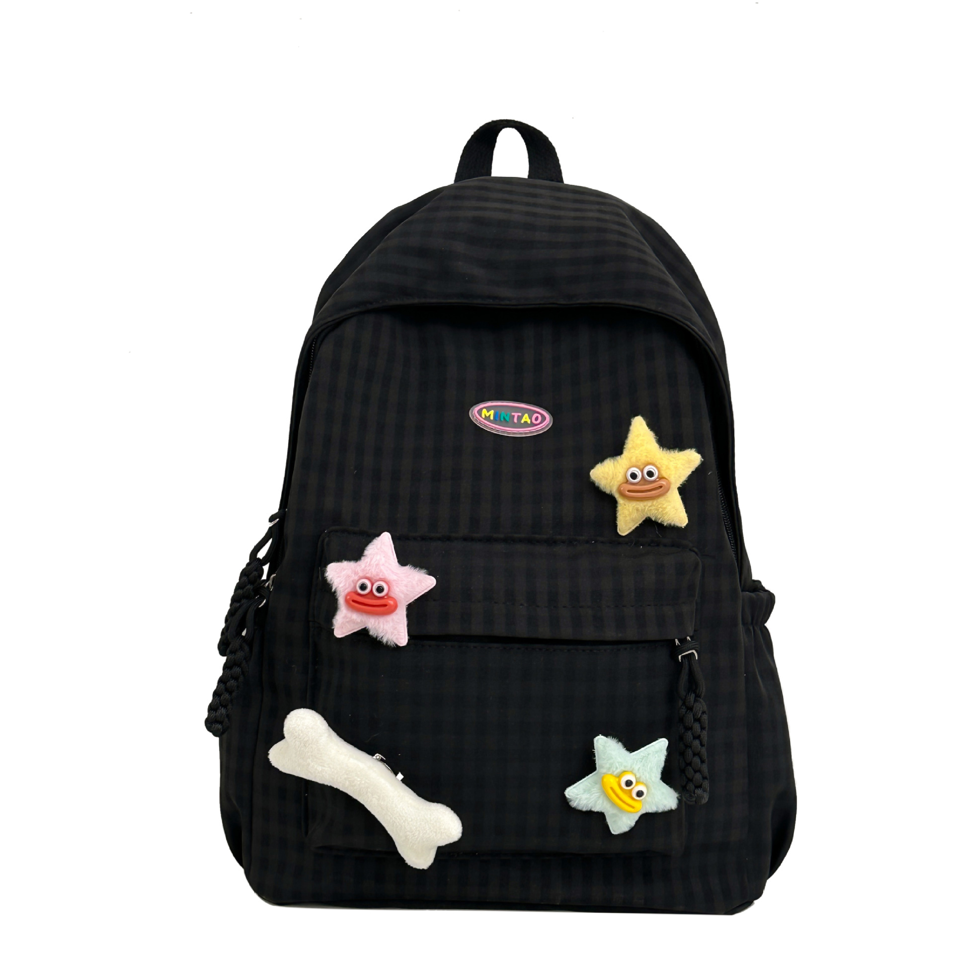A new Japanese-style ins fresh, sweet and cute backpack for junior and senior high school students, featuring a simple and elegant design with a large capacity Item Picture