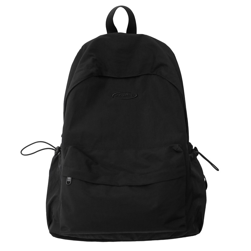 A fresh and simple solid-color schoolbag for female college students, a versatile backpack with high appearance standards, a simple and lightweight travel backpack for study Tours Item Picture