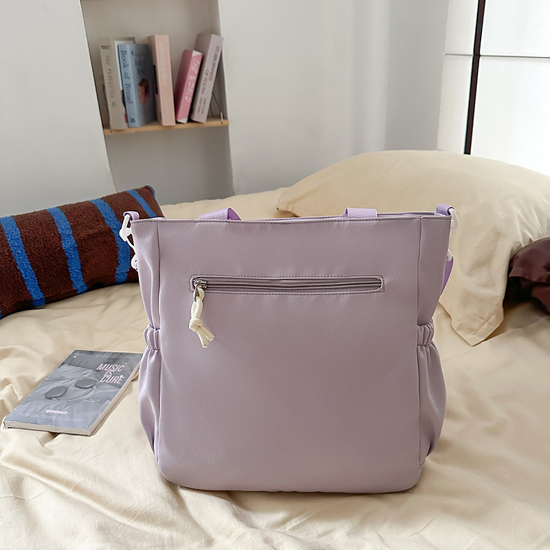 A new high-appeartion-level Japanese ins fresh and sweet color-blocking patchwork cute girl tutorial bag and a lightweight crossbody bag Specification drawing