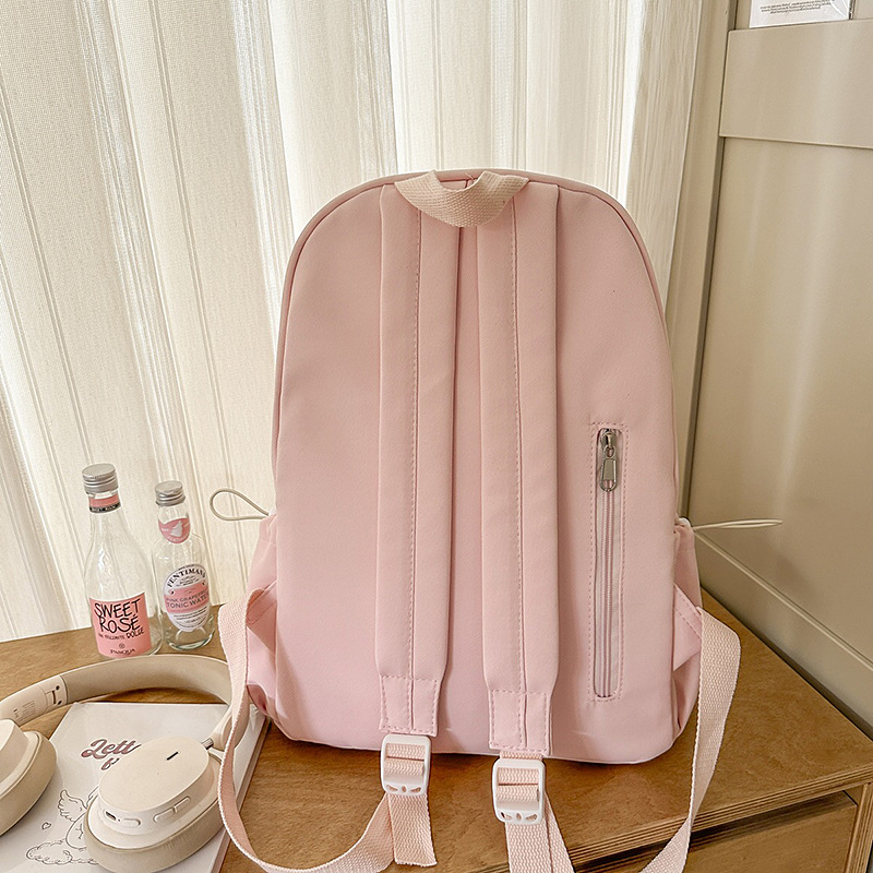 A new high-appeal, fresh and sweet candy-colored dopamine cute cartoon backpack, a lightweight backpack for junior and senior high school students Specification drawing