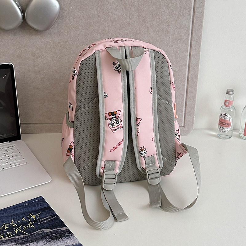 Cute printed schoolbag for girls in primary school, light backpack for girls in kindergarten, middle and senior classes, and preschool Specification drawing