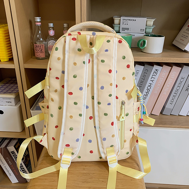 A new high-appeartion-level cute puppy backpack for junior and senior high school students, which is casual, simple, lightweight, versatile and has a large capacity Specification drawing