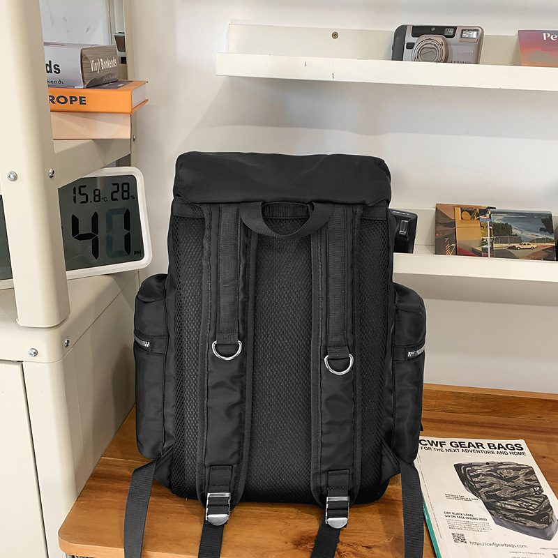 2025 New trendy brand fashionable and versatile backpack, casual, lightweight, sports and travel large-capacity backpack, personalized schoolbag Specification drawing