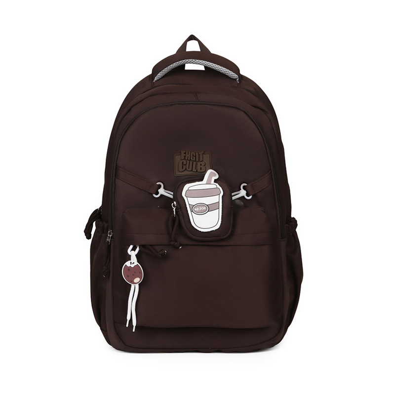 A new high aesthetic level, sweet and cute schoolbag with a college style, a casual, simple, lightweight and versatile backpack for junior and senior high school students Item Picture