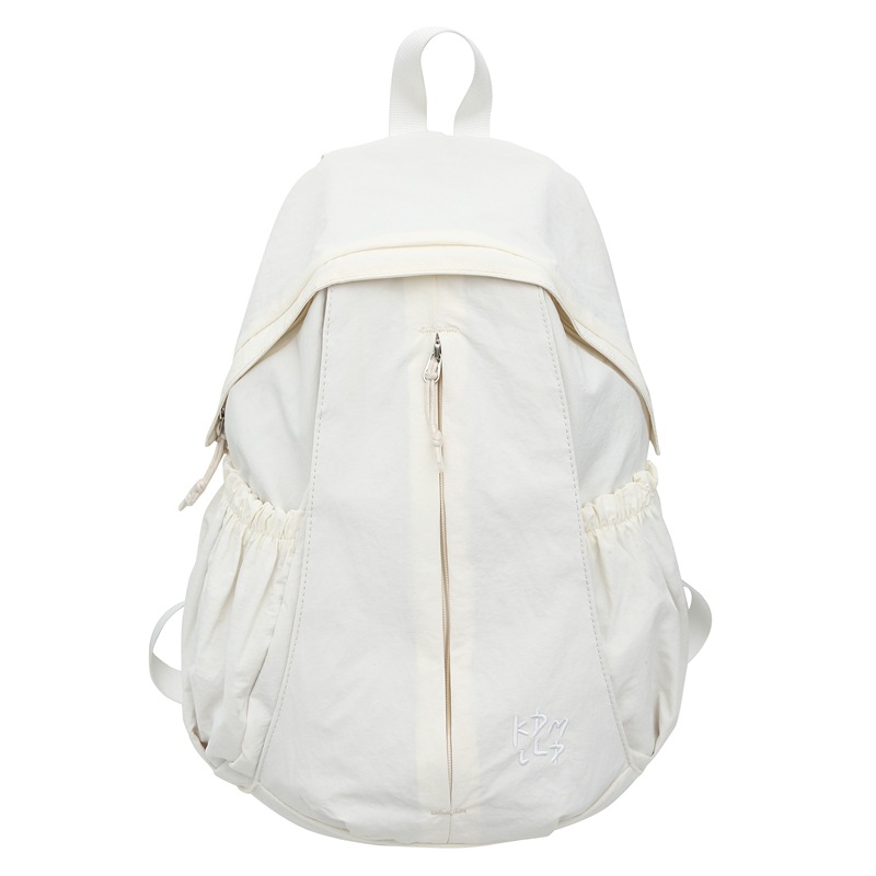 Japanese-style lightweight, simple and versatile solid color schoolbag, female college student commuting backpack, male junior and senior high school student backpack Item Picture
