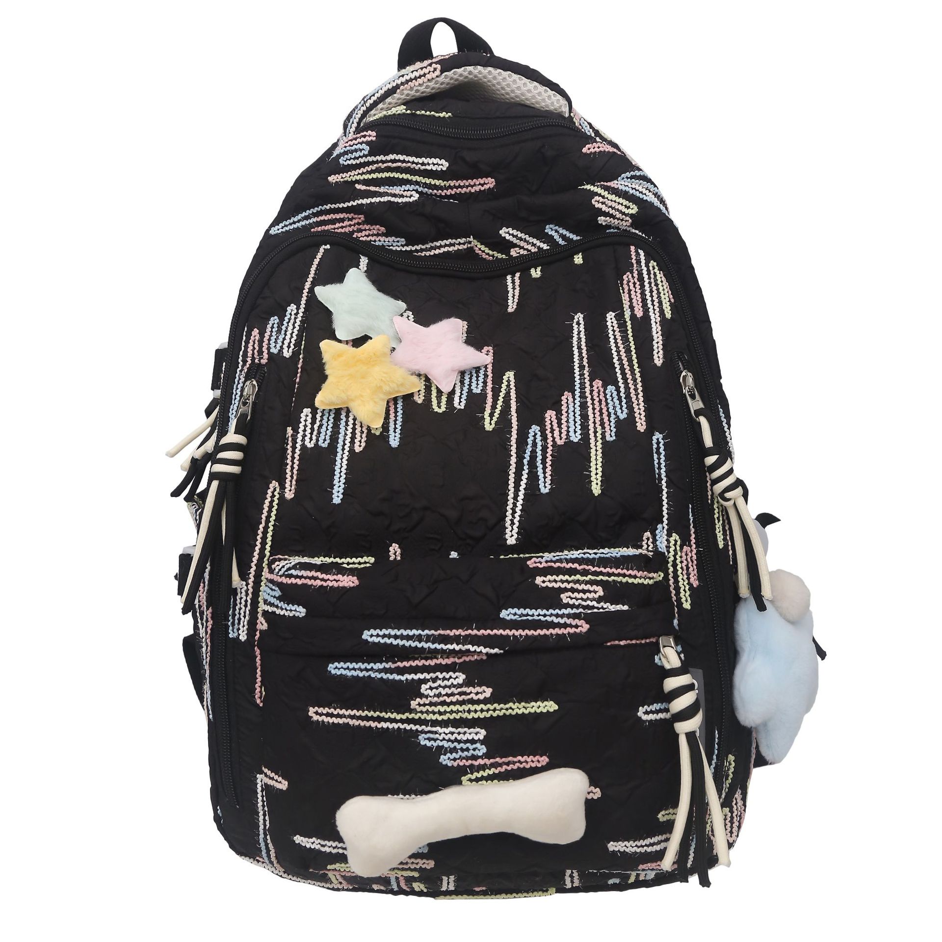 High-appearance-level schoolbag for female junior high school students, Korean forest-style large-capacity backpack, cute and lightweight backpack for high school and primary school students Item Picture