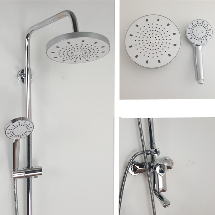 Shower head set, copper lifting ceiling, hand-held three-position shower head bathroom set wholesale 0 Specification drawing