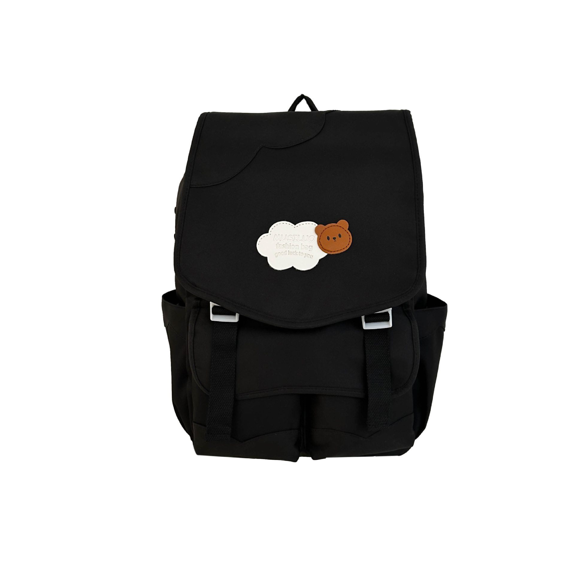 High appearance level dopamine cute schoolbag for female junior and senior high school students, large-capacity backpack with contrasting colors, niche design backpack Item Picture