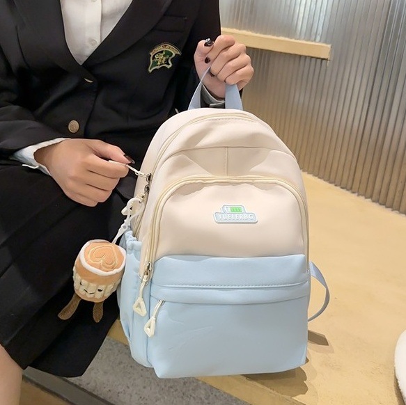 Cute, simple and lightweight small schoolbag, Japanese-style ins fresh mini backpack, high appearance level, forest-style girl's backpack full figure