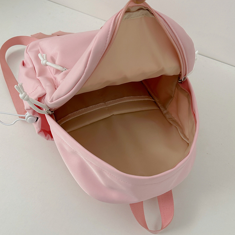 A cute and soft mini backpack for study Tours and spring outings, a sweet girl's small backpack for shopping and traveling Specification drawing
