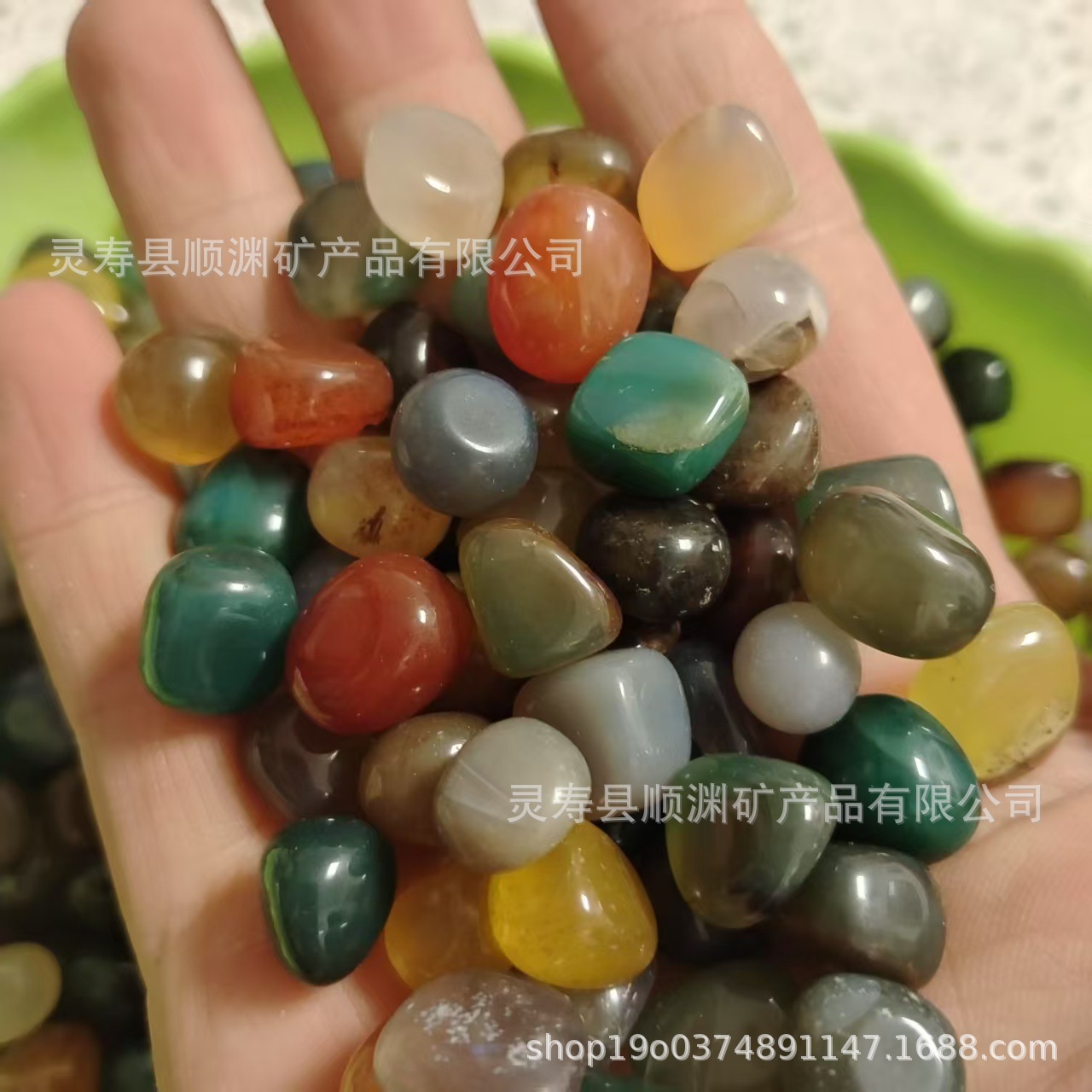 Nanjing Yuhua stones, including colorful stones, agate stones, pebbles, fish tank landscaping, pebble flowers, potted plants, and succulent toppings Specification drawing