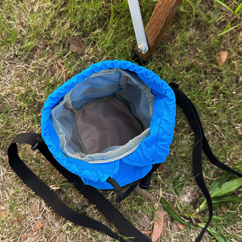 Cool and trendy color-blocking outdoor sports camping mobile phone bag, mountain-style trendy brand small shoulder bag, women's summer light travel single-shoulder bag Application Scenario