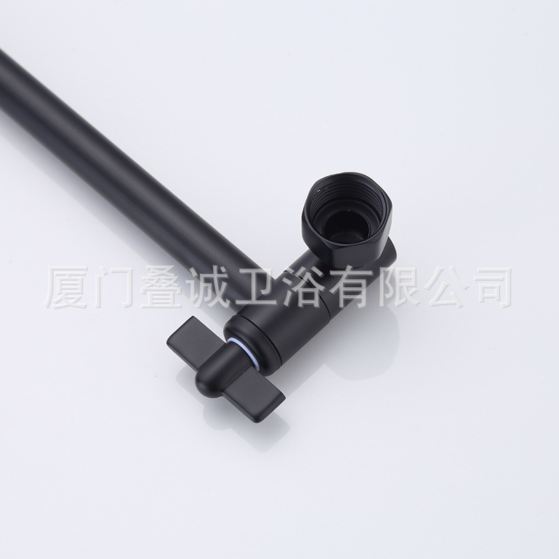Cross-border shower head base extension rod, adjustable stainless steel shower head arm bracket extension rod for foreign trade top spray connection details Picture