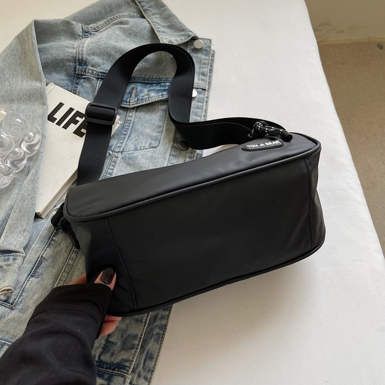 Japanese canvas bags for women, 2025 new style simple and casual crossbody bag for men, sports single-shoulder bag for students, tote bag Specification drawing