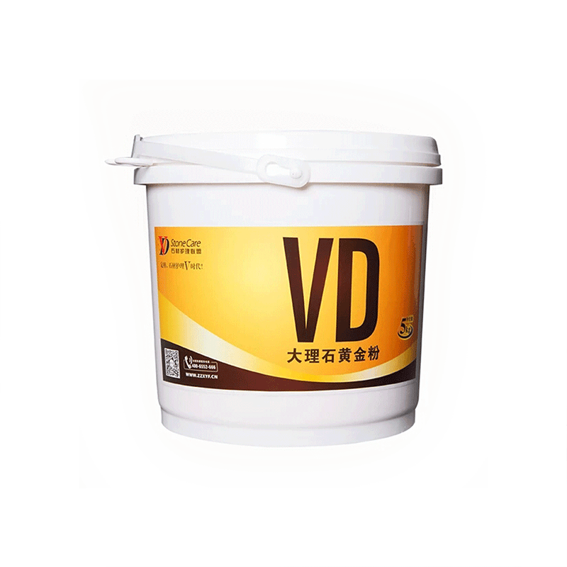 The manufacturer directly supplies 5 kilograms of VD marble gold powder. The crystalline powder can quickly achieve a mirror-like luster for stone renovation Item Picture