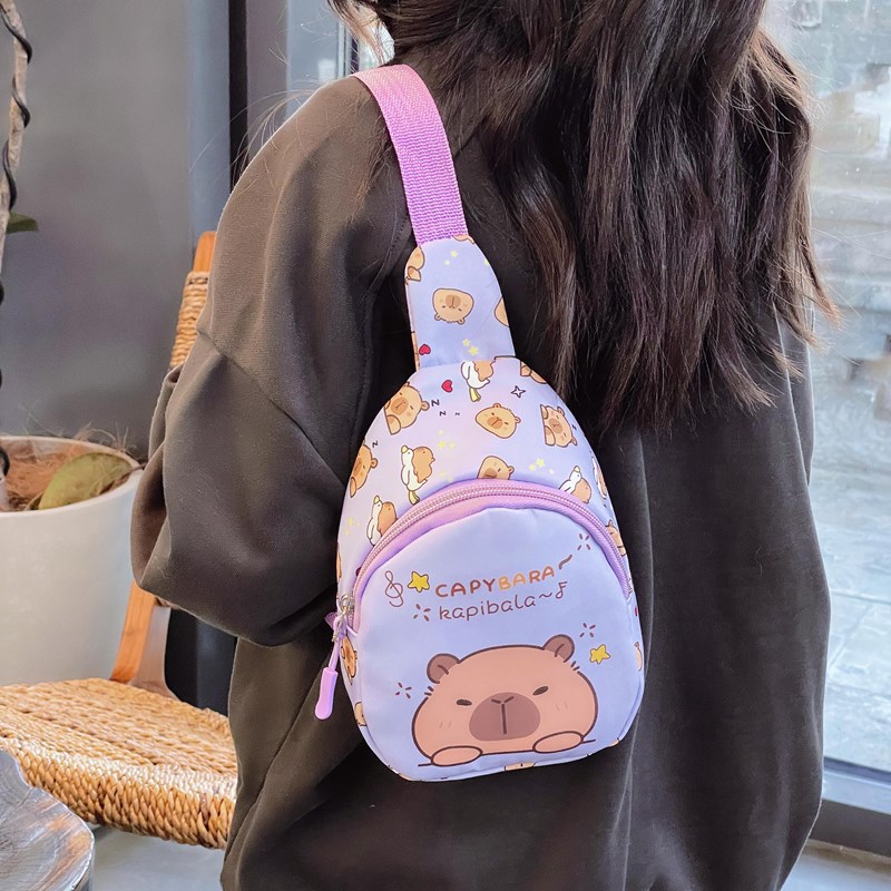 Cross-border super cute children's crossbody bag, fashionable coin purse, lightweight chest bag for toddlers, and adorable backpacks for boys and girls details Picture