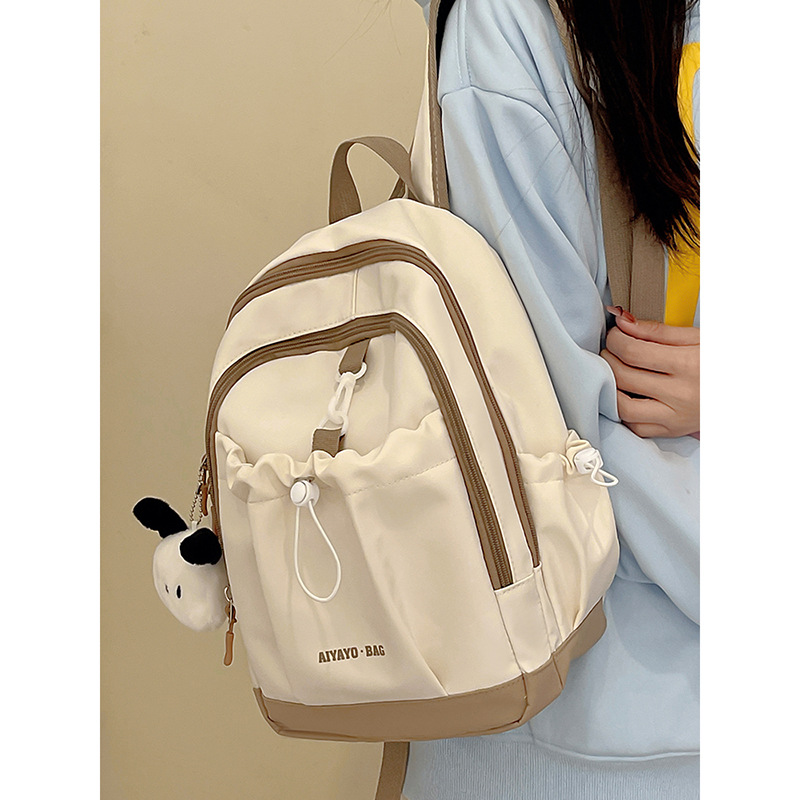Spring Travel and Study Tour Children's small Backpack 2024 Spring New Style Japanese and Korean retro Light Casual Travel small backpack details Picture