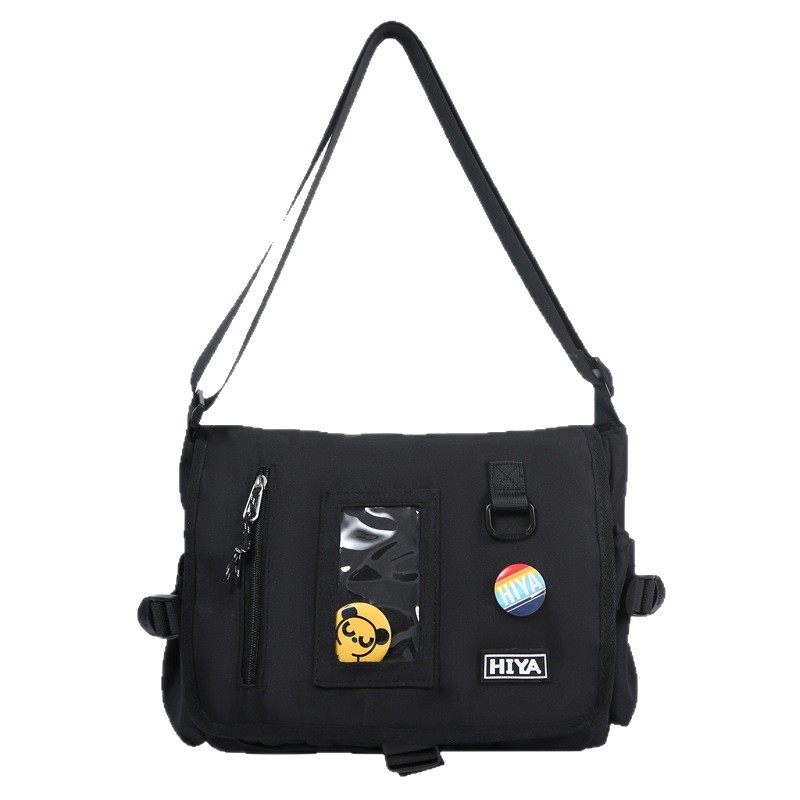 New Korean-style high-appeartion-level workwear trendy bag, messenger bag, college student casual, simple and lightweight commuting crossbody bag Item Picture