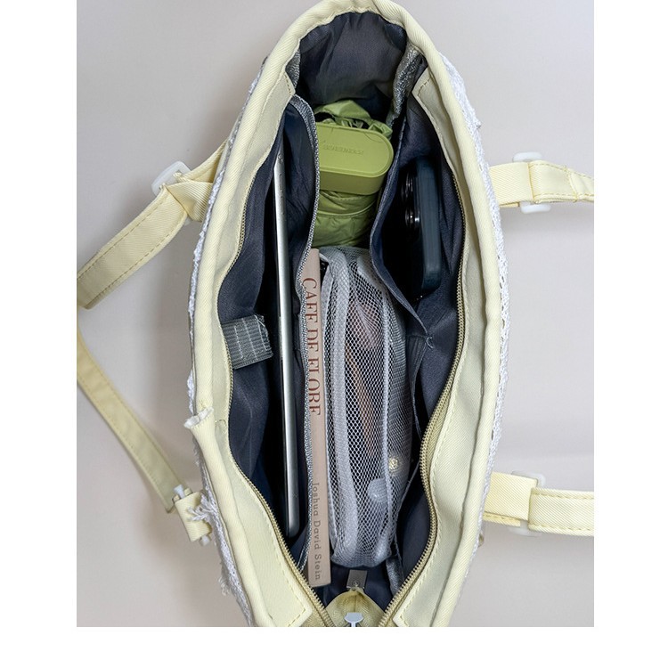 New high-appearance-level Korean ins fresh and sweet transparent smappy pain bag for junior and senior high school students, a lightweight crossbody tutorial bag Application Scenario